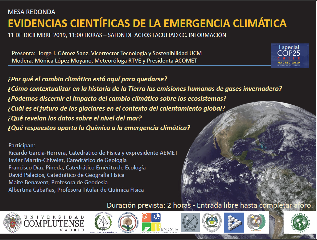 Mesa Redonda: Evidencias Científicas del Cambio Climático